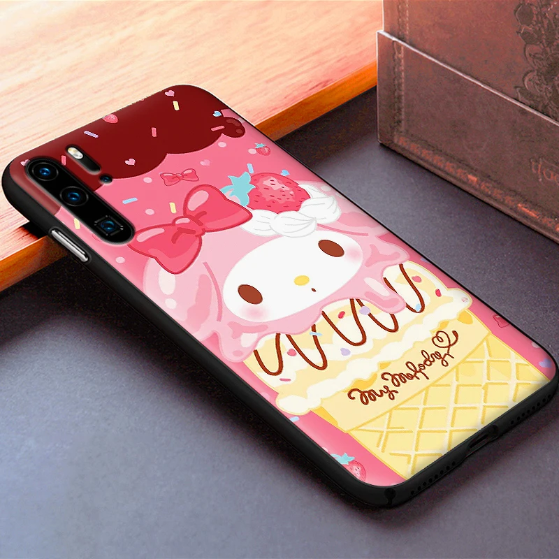 Черные силиконовые чехлы Hello cat для huawei Y6 Y7 Y9 Prime 2018 2019 Nova 2i 3 4 3i Lite mate 10 20 Pro |