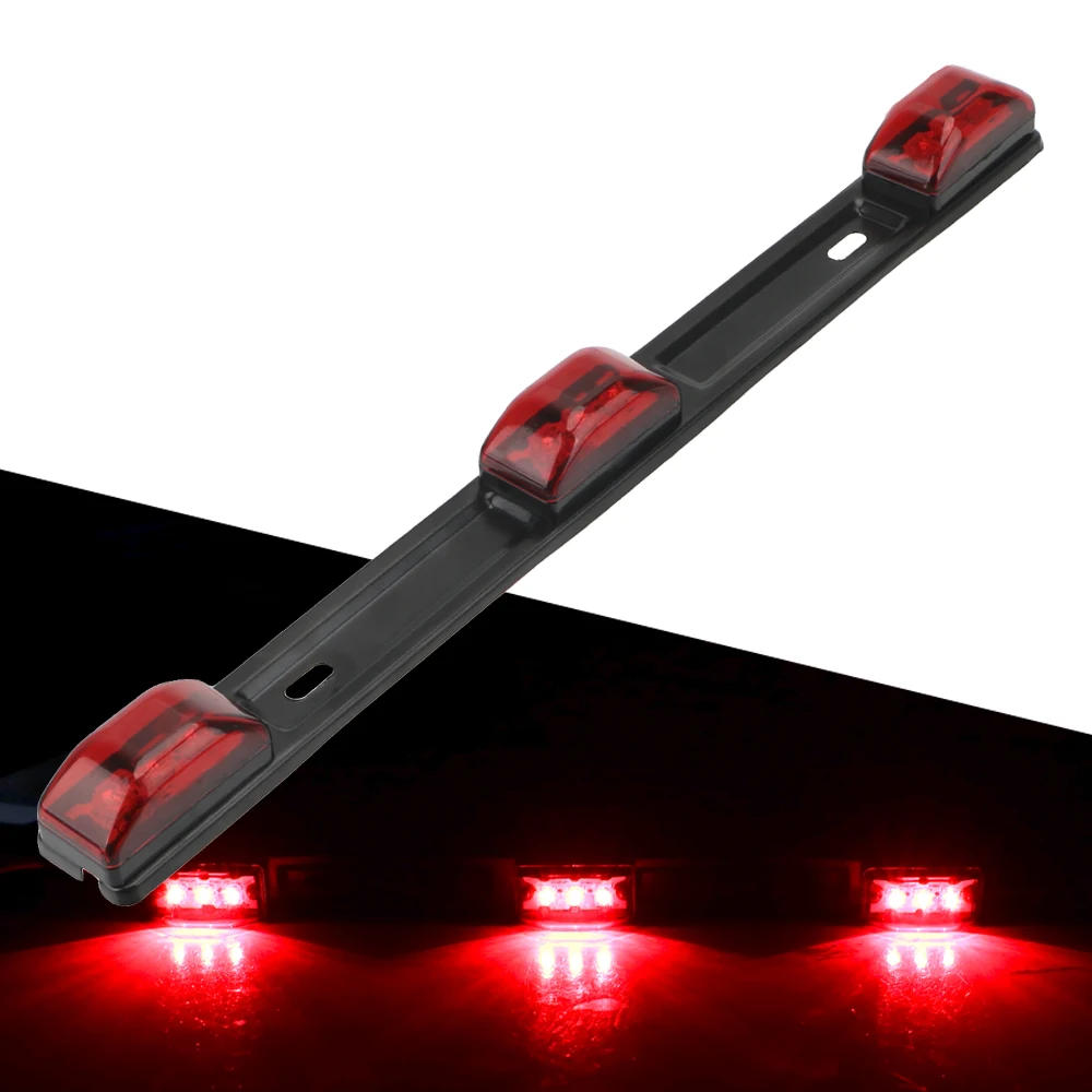 

LEEPEE For Pickup Truck RV CAR Truck Trailer Rear Brack Lights Side Marker Lamp Bar 12V Car-Styling 9 LED