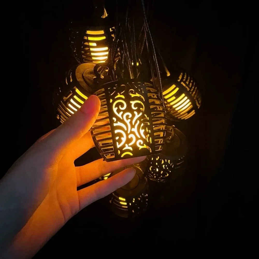 Наружный садовый светильник на солнечной батарее пустотелый теневой фонарь