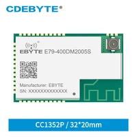 cdebyte cc1352p 433mhz 2 4ghz sub g dual band 20dbm5dbm wireless transceiver soc smd gfsk e79 400dm2005s wireless transmitter