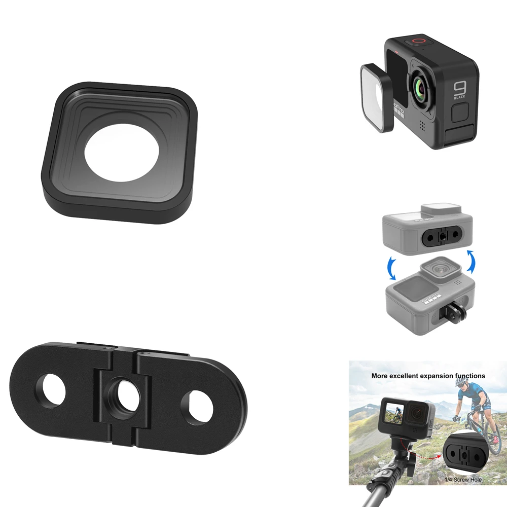 Алюминиевые Аксессуары для Go Pro замена Gopro Hero10 9 черное крепление камеры