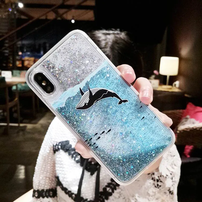Милый чехол с морским блеском для Samsung Galaxy Note 10 9 S20 Ultra S10 S9 Plus S8 S7 S6 S5 блестящий
