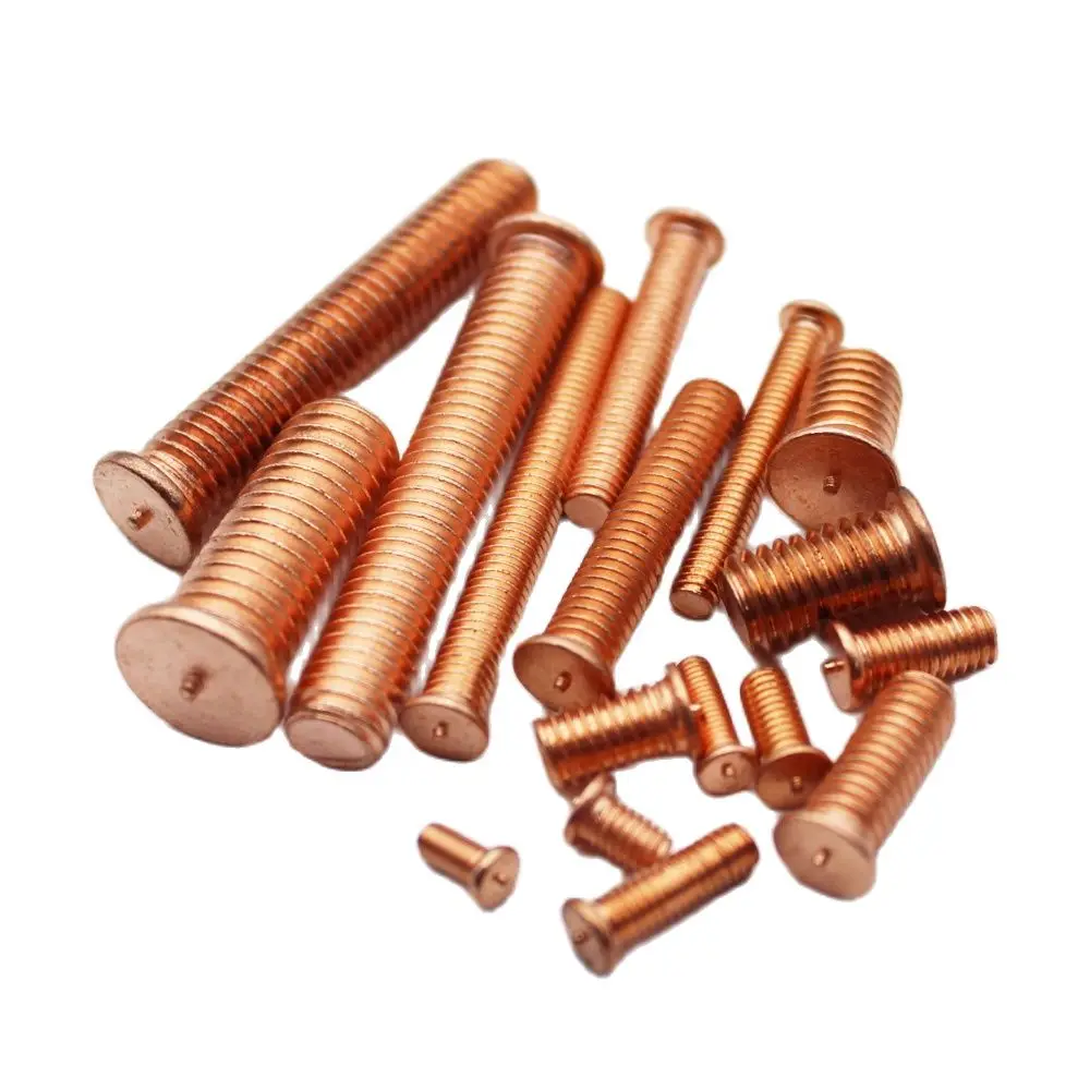 

M3 M4 M5 M6 M8 M10 Copper Coated Capacitor Discharge CD Weld Studs For Spot Welding