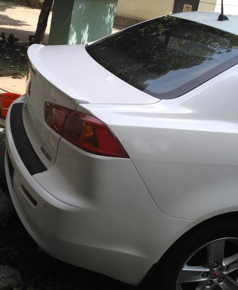 For Mitsubishi Lancer EX Evo 2010 2011 2012 2013 2014 ABS Plastic Unpainted Primer Color Rear Trunk Wing Spoiler | Автомобили и