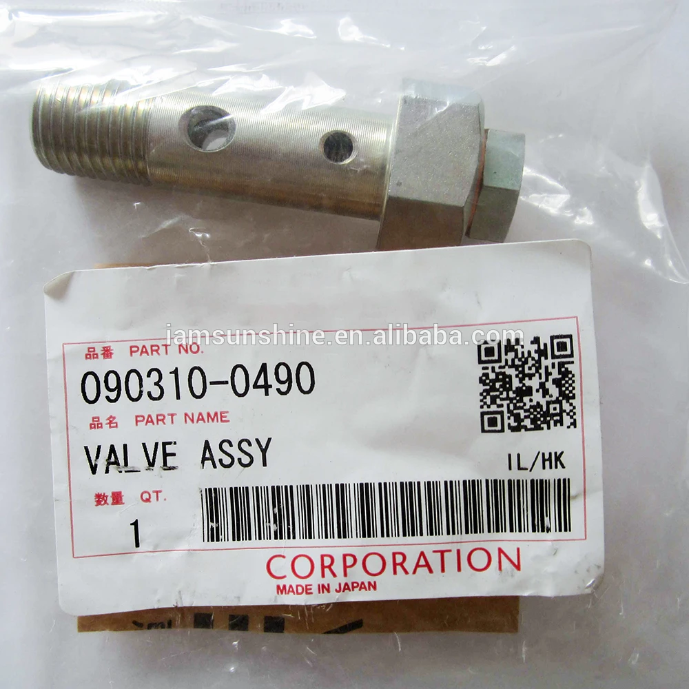 

090310-0490 valve Original valve assy 0903100490 overflow screw