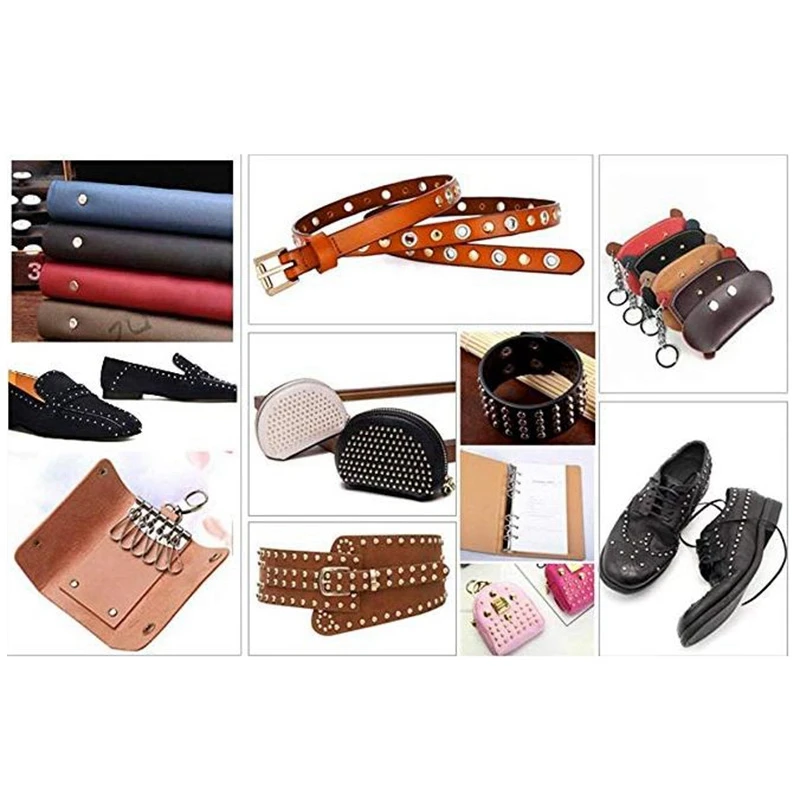 Button Sets Metal No Sewing Snap Press Stud Leather Craft Bag Coat Clothes Fastener Rivet Popper With Install Tool F | Дом и сад