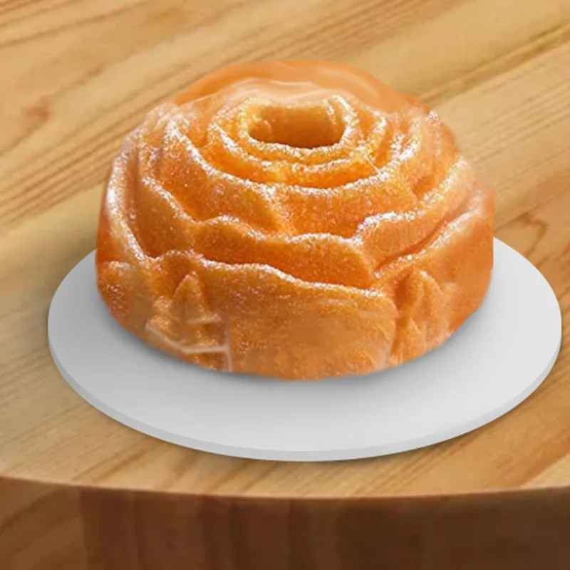 

2PCS Silicone Big Cake Molds Flower Rose Shape Cake Bakeware Baking Tools 3D Bread Pastry Mould cake pan DIY Birthday paty