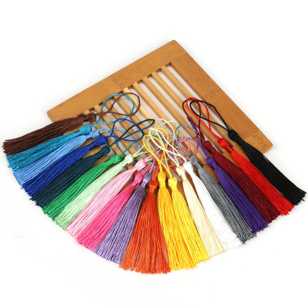 

32pcs/Pack Polyester Silk Tassel Fringe 13cm Cotton Tassels Trim For Sewing Curtains Accessories DIY Home Wedding Decoration