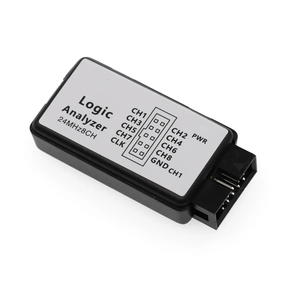 Сетевой анализатор LA1002 портативный мини USB 5 МГц 24 м 8 каналов логики набор