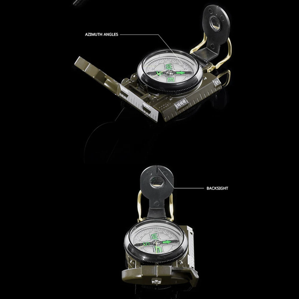 Многофункциональный Водонепроницаемый Военный компас для кемпинга