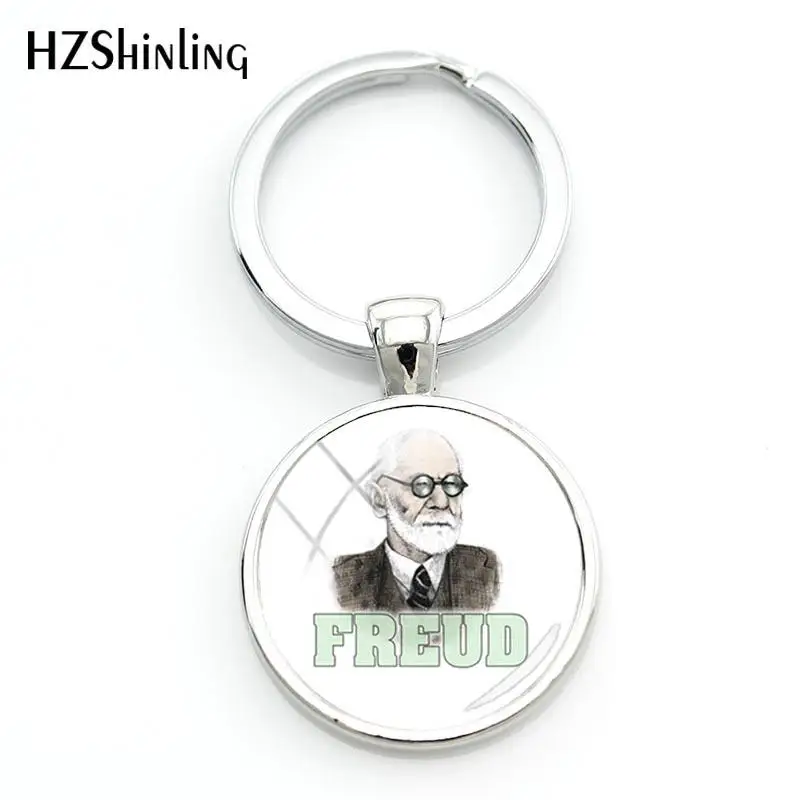 Брелок женский Sigmund Freud модный брелок для психоанализа Горячий Круглый