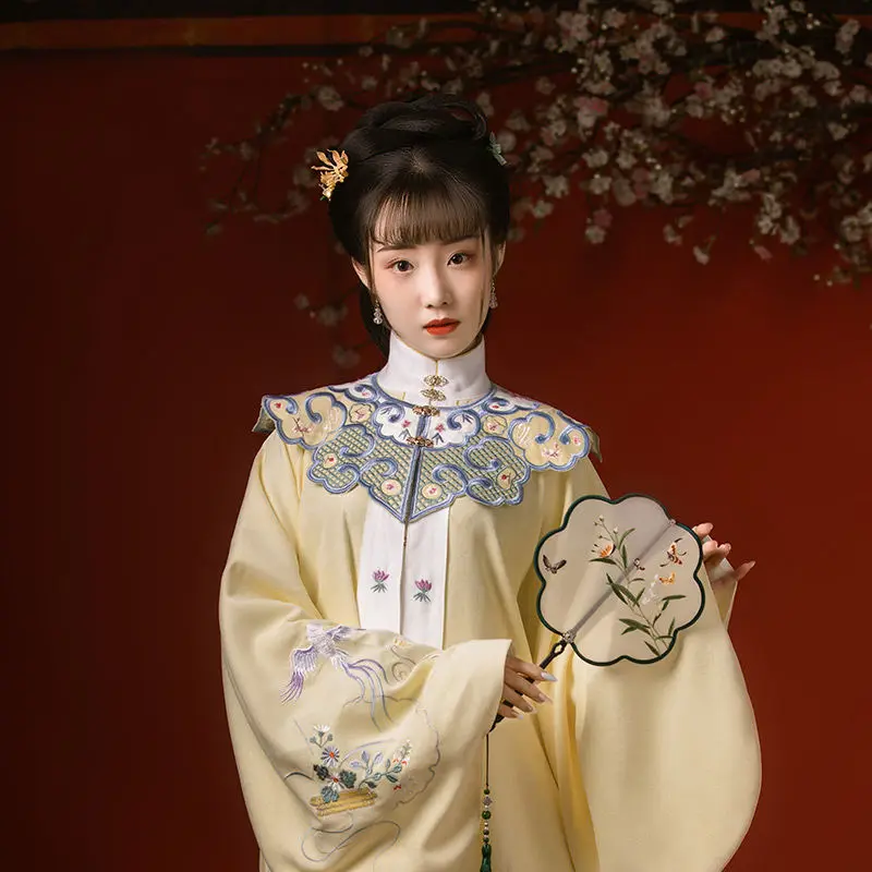 

2023 modern classical traditional chinese hanfu costume exquisite embroidery design ming-made oriental clothes shawl accessory