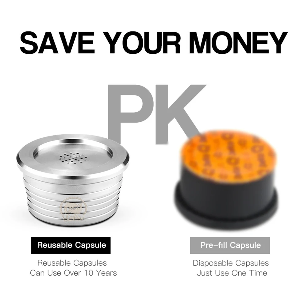 Многоразовый капсульный фильтр для эспрессо и кофе из нержавеющей стали