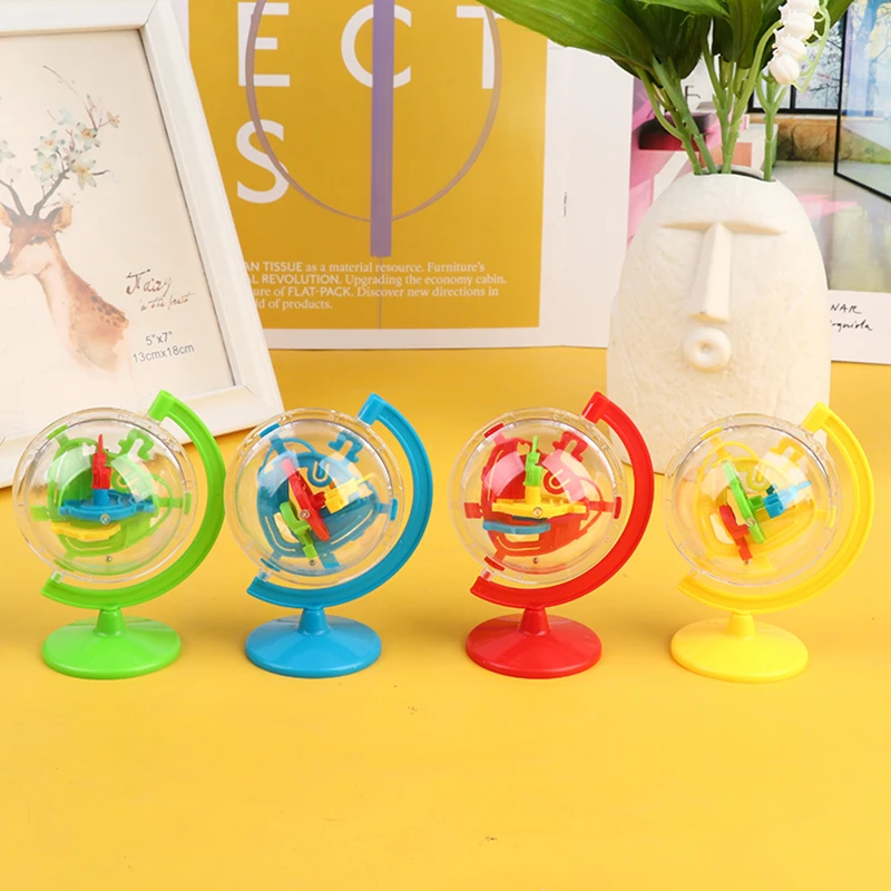 

1 Pc Random Color Education Toy Maze Game 50 Obstacles Laby Rinth Ball 3D Puzzle Magical Ball