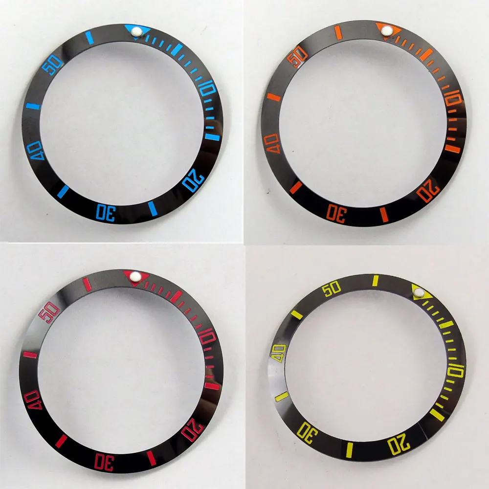 

4 Colors Watch Ceramic Bezel 38mm Round Insert Fit 40mm Automatic Case