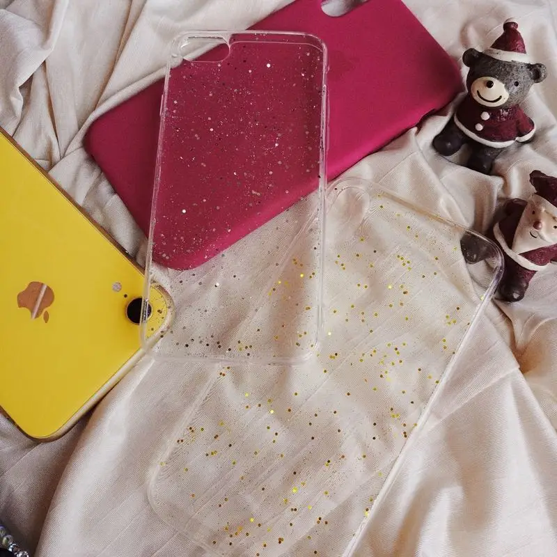 Рождественский блестящий чехол со снежинками для iphone 7 XR 11 Pro Max X XS 8 6 6S Plus телефона