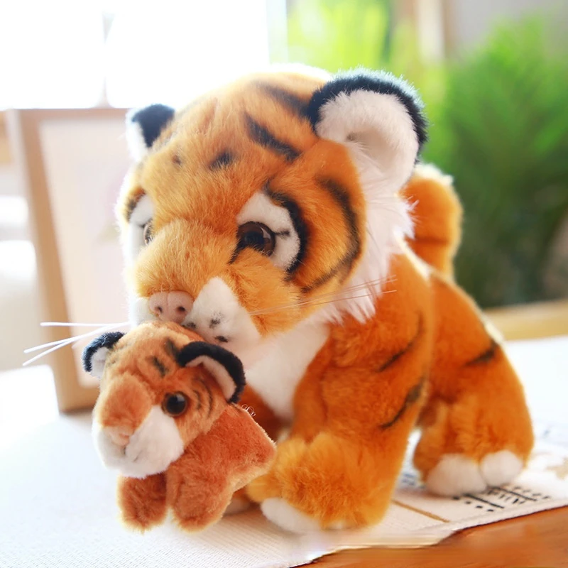 

Simulation of the little tiger plush toy doll doll northeast tiger white tiger zoo