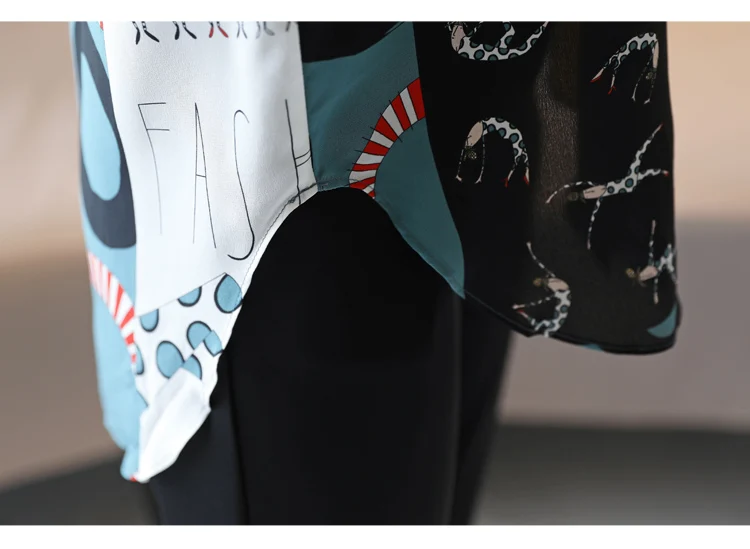 

Blusas Mujer De Moda 2021 Autumn Women Tops Offfice Print Shirt Fashion Women Long Sleeve Suit Collar Chiffon Shirts 6098 50