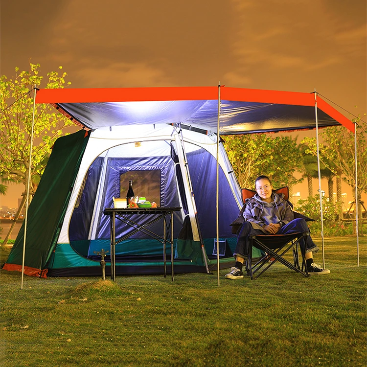 

Thickened Portable Camping Tent Rainproof Beach Hiking Travel Fishing Naturehike Tent Outdoor Barraca Sporting Goods DG50ZP