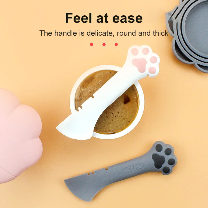 

Multifunction Pet Canned Spoon Jar Opener Puppy Feeding Mixing Wet Dry Scoop Cat Dog Accessories Feeder Shovel Pets Tableware