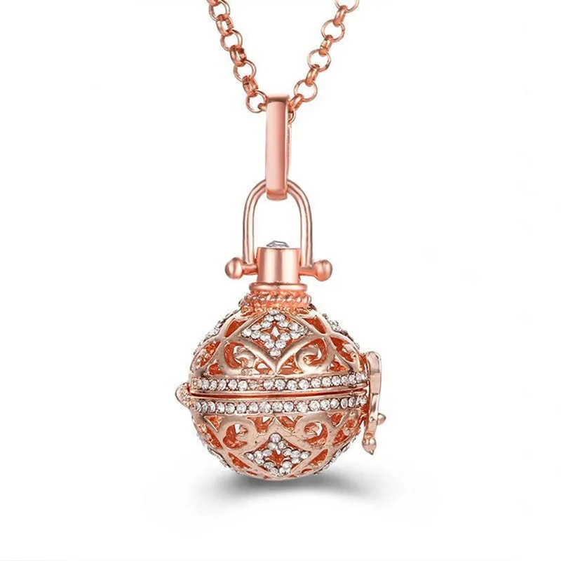

IHUESE Exotic Perfume Aromatherapy Essential Oil Container Pendant Necklace Jewelry Birthday Gift