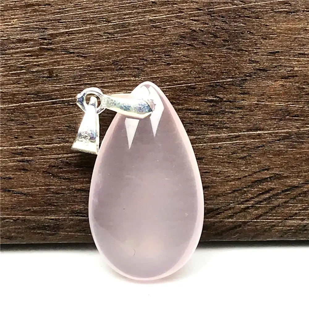 Подвеска из натурального мозамбикского розового кварца для женщин и мужчин