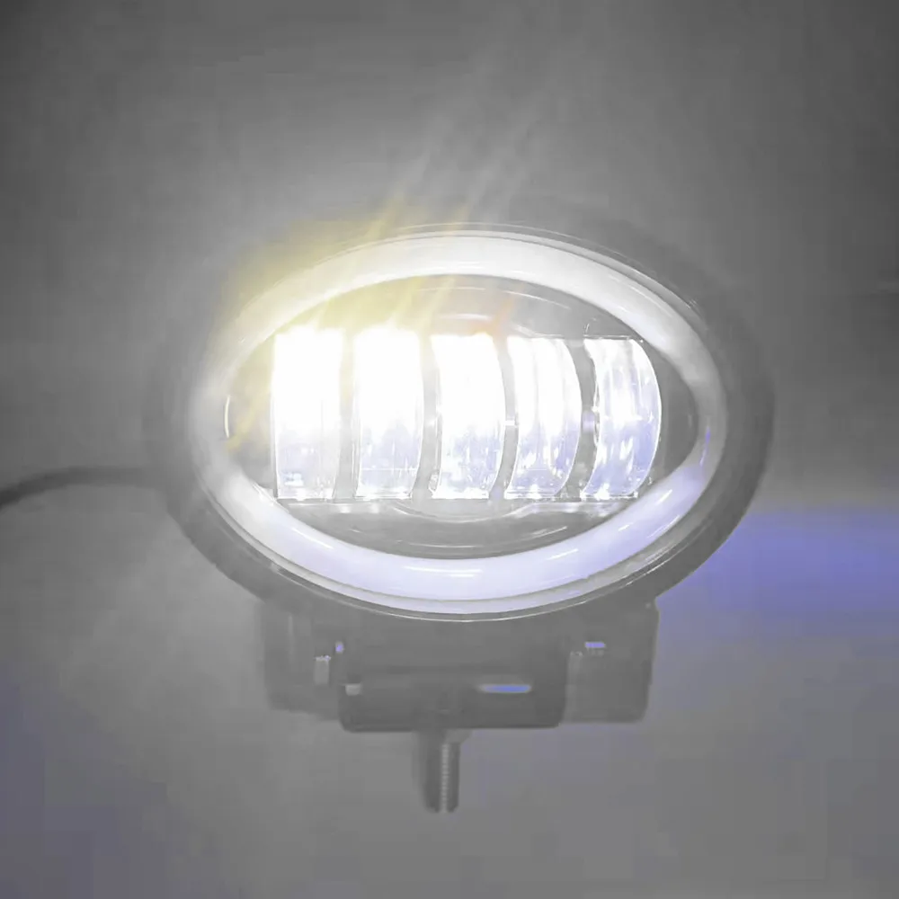 5.5&quot Running Light 50W Cars Motorcycle Led Bar Fog Lights Headlights Spotlight DRL Pod Lamps for Auto Niva Lada 4x4 Off Road ATV - купить