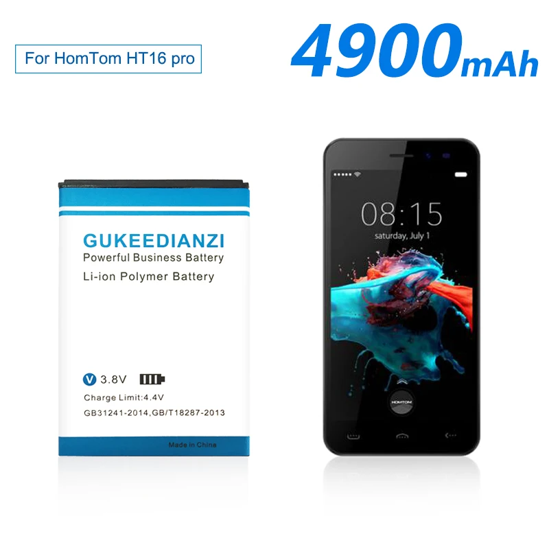 GUKEEDIANZI 4900mAh HT16 мобильный телефон литий полимерная батарея для HomTom стабильное