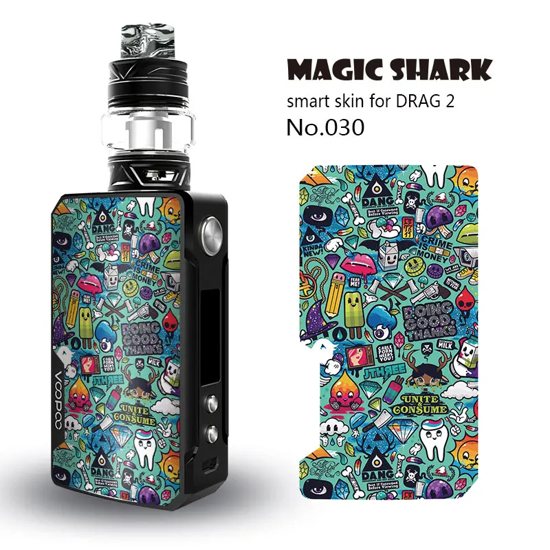 Волшебная Акула цветок картина Кристалл волк ПВХ джокер лист череп граффити