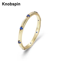 knobspin pure 925 silver ring colorful 5a zircons korean fashion rings for women anniversary proposal fine jewelry gold plated