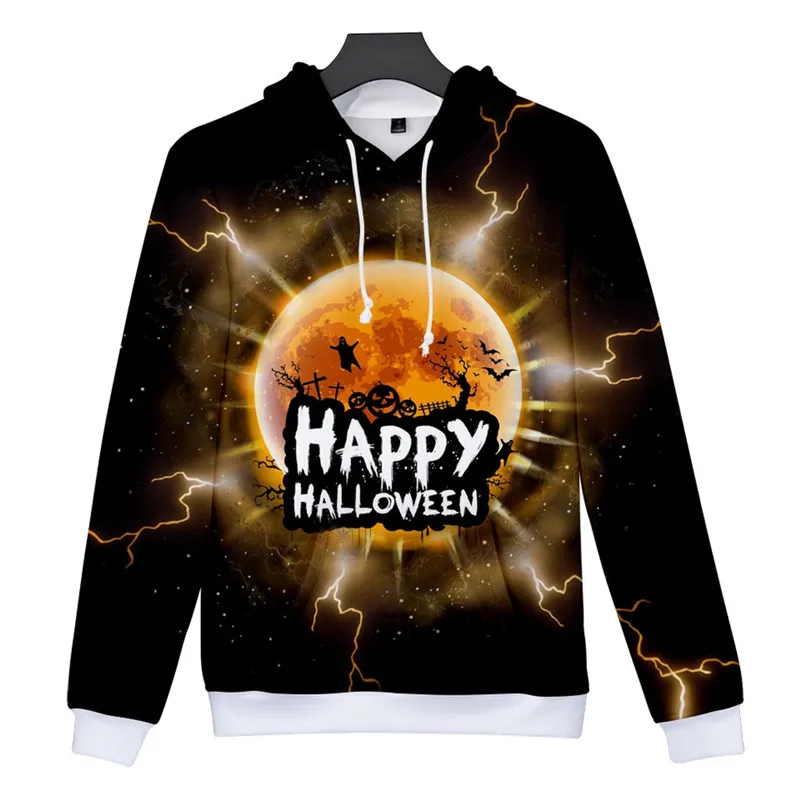 Новинка толстовки уличная одежда свитшот на Хэллоуин мужская повседневная