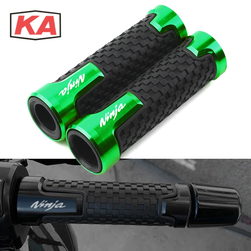 

For Kawasaki NINJA 300 400 ZX6R ZX9R ZX12R Z800 Z750 Z250 ER6N ER6F 22MM Motorcycle Handle Grips Motorbike Handlebar Grip Ends