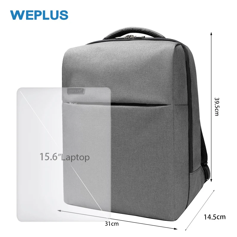 WEPLUS модный школьный рюкзак женский мужской деловой дорожный 15 6-дюймовый ноутбук