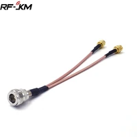 n female bulkhead to 2sma male plug rg316 pigtail cable rf coaxial cables jumper cable 15cm