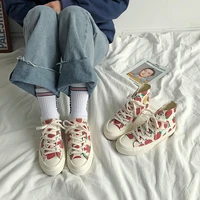 womens shoes new fashion women canvas shoes printed casual breathable cute strawberry women casual shoes fashion sneakers