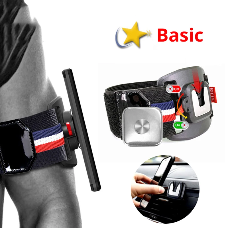 

One-Key Lock Running Mobile Phone Armband Sport Arm Bag Cellphone Arm Pouch Wristband Jogging Cycling Fitness Gym Phone Case Bag