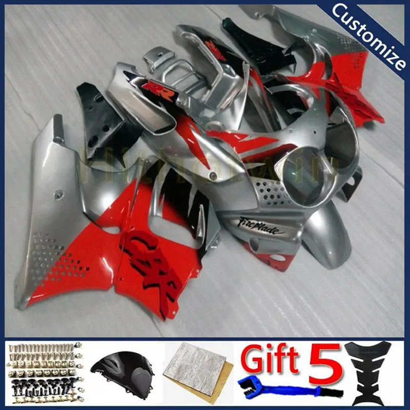 

ABS комплект пластиковых деталей кузова для CBR900RR 1991 1992 1993 CBR893RR 91 92 93 CBR 900 RR обтекатель мотоцикла silvergray
