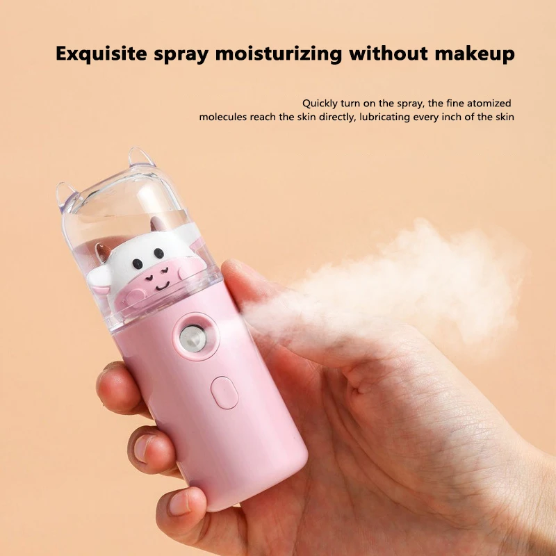 

Nano Mist Facial Sprayer USB Humidifier Rechargeable Nebulizer Face Steamer Moisturizing Beauty Instruments Face Skin Care Tools