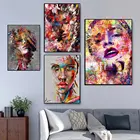 Абстрактная красочная Женская Живопись на холсте Современная живопись плакаты картины настенная живопись для спальни гостиной домашний декор