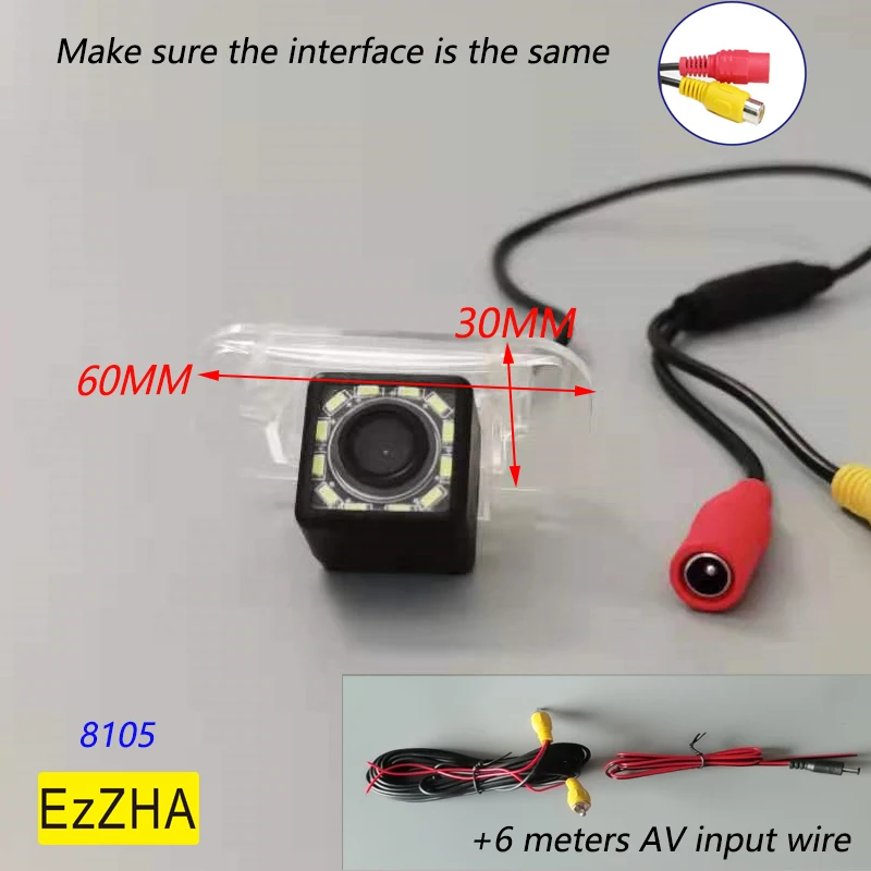 

EzZHA 4 8 12 led light for Mercedes Benz A B Series W245 W169 A150 A160 A200 B150 B180 B200 Night Vision Reverse Parking Camera