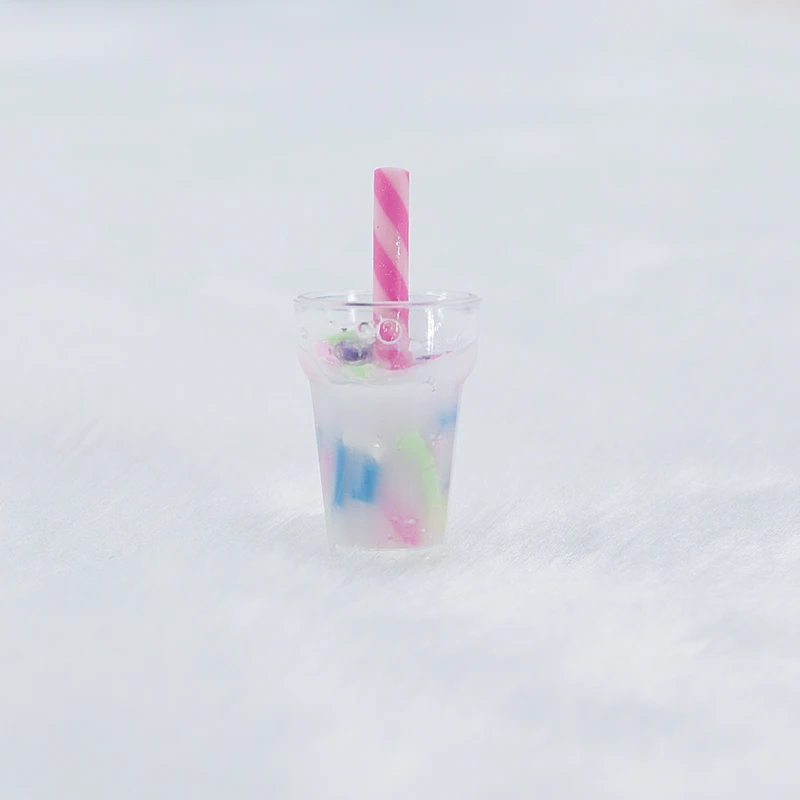 

Аксессуары «сделай сам» 6 шт./лот 26 мм * 12 мм, игрушечный кукольный домик, миниатюрная 3D резиновая Радужная чашка для молока, чая и сока