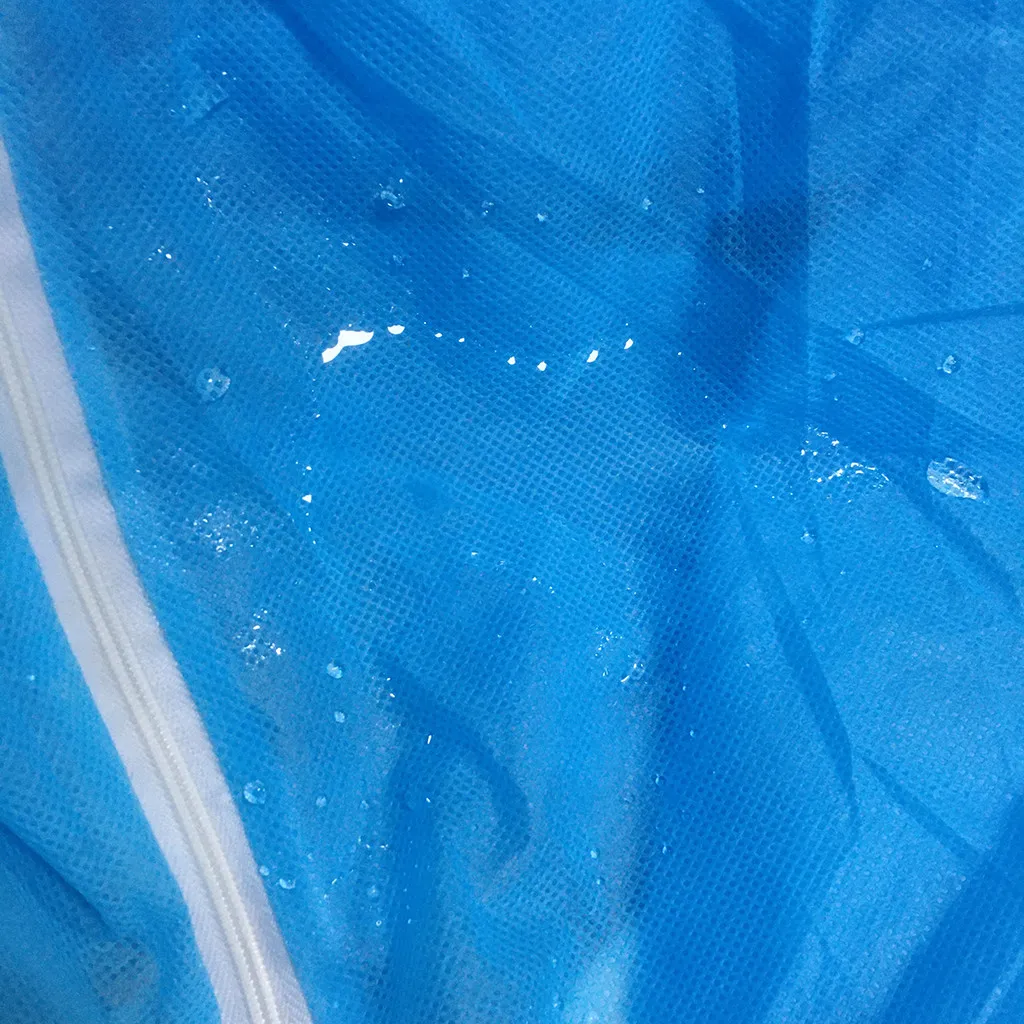 

Hooded Disposable Clothes Gown Overalls Blue White Suit Sanitary Disposable Protective Coveralls Dustproof Nurse Accessories FL5