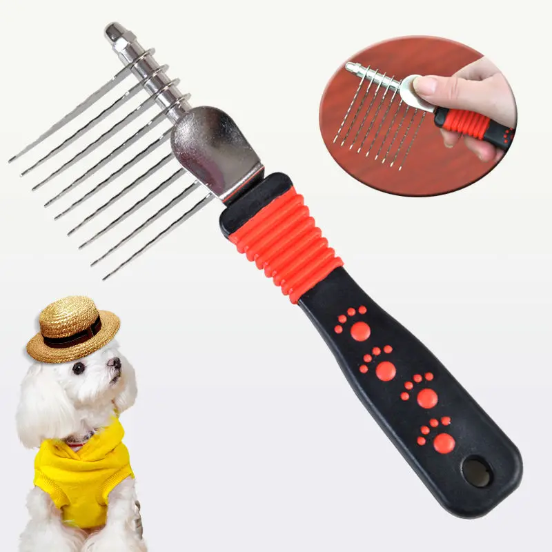 

Pet Comb Dog Grooming Fluffy Comb Open Knot Comb Large Dog Special Comb Clean Dog Hair Pet Cleaning Supplies