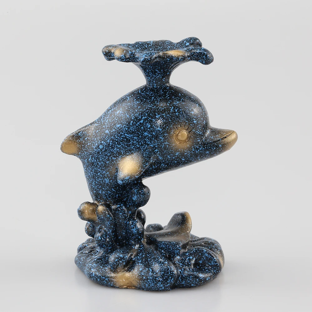 Полимерная Статуэтка дельфина подставка для дисплея Хрустальное стекло