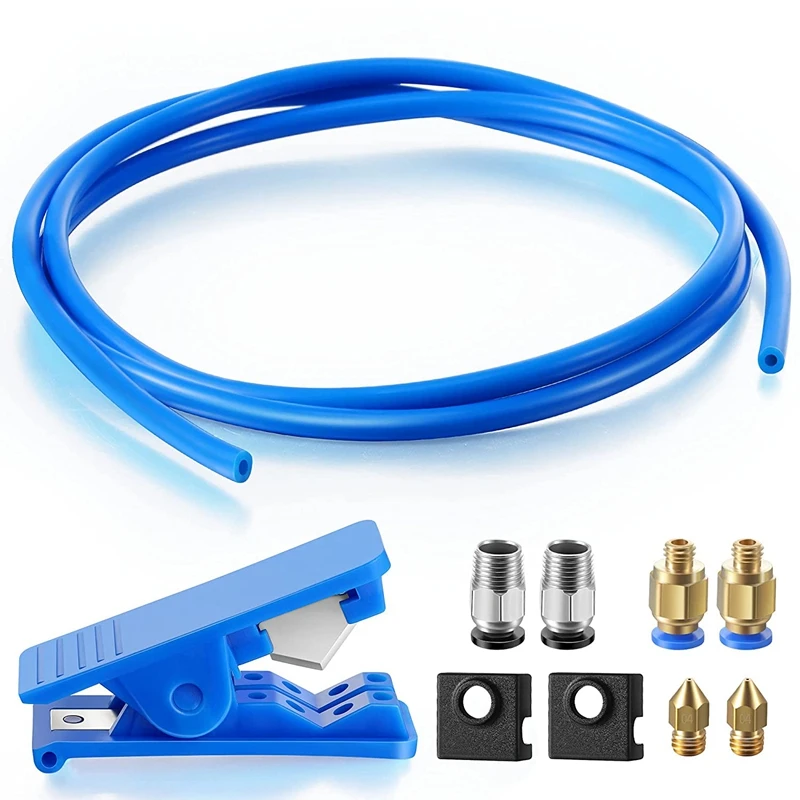 

3D Printer Parts Kit with Capricorn XS Bowden Tubing , PTFE Tube Cutter, Nozzles for Creality Ender 3/3 Pro/5 CR-10/10S