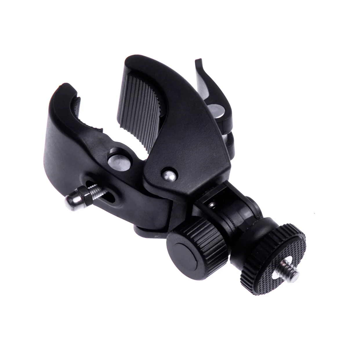 

Black Bike Bicycle Handlebar Clamp Bracket Tripod Mount Screw Clip 1/4 Camera DV DSLR Bike Bicycle for Gopro Hero 9/8/7/6/5/4/3