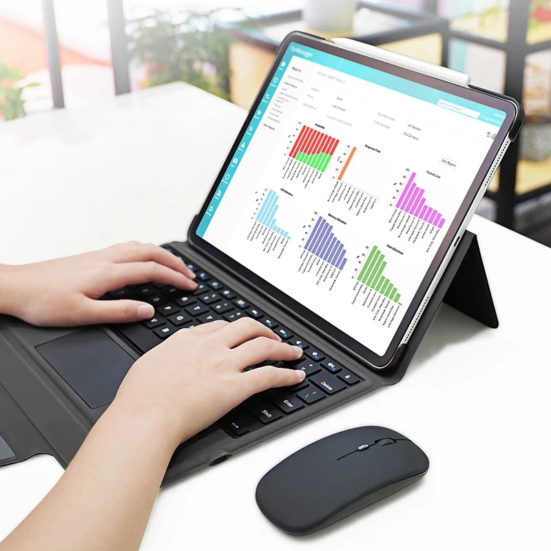 

PressKeyboard for iPad Pro 12.9Inch 2020 Cover netic Ultra Slim ic Keyboard Cases Bluetooth 5.0 Wireless Keyboard