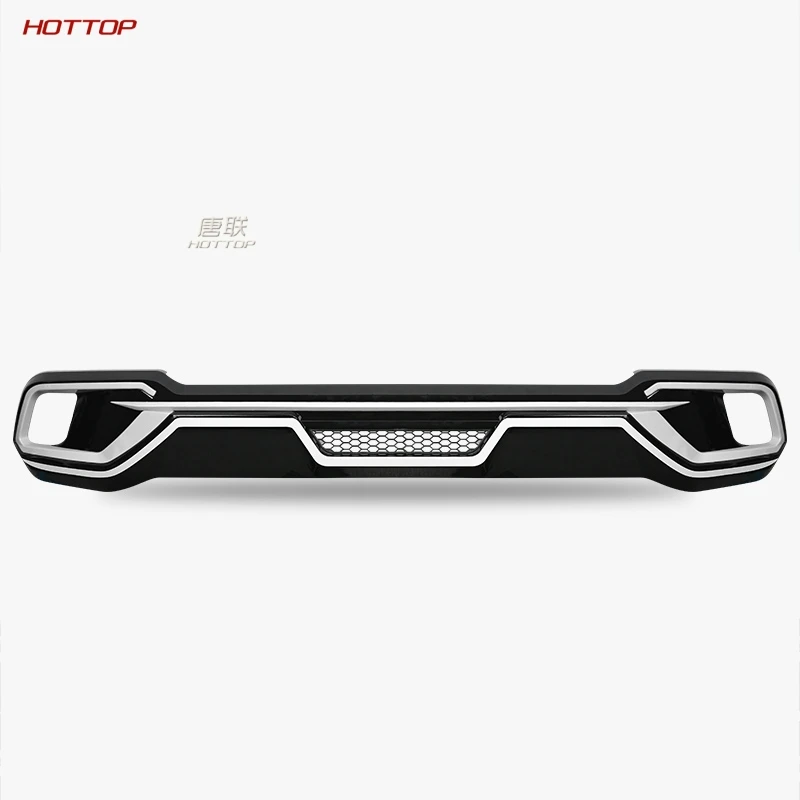 HPU эластичный материал серебристый задний бампер Накладка для Toyota Highlander 2018