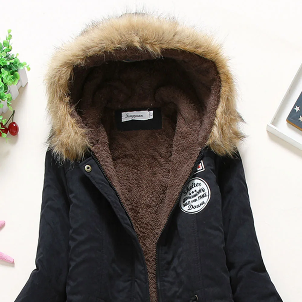 Женская куртка с хлопковой подкладкой уитер толстая теплая капюшоном из