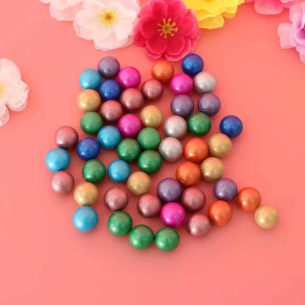 90pcs Colorful Chinese Checkers Glass Marbles Children Party Bag Filler Decoration Fish Tank Vase Home Decor | Игрушки и хобби